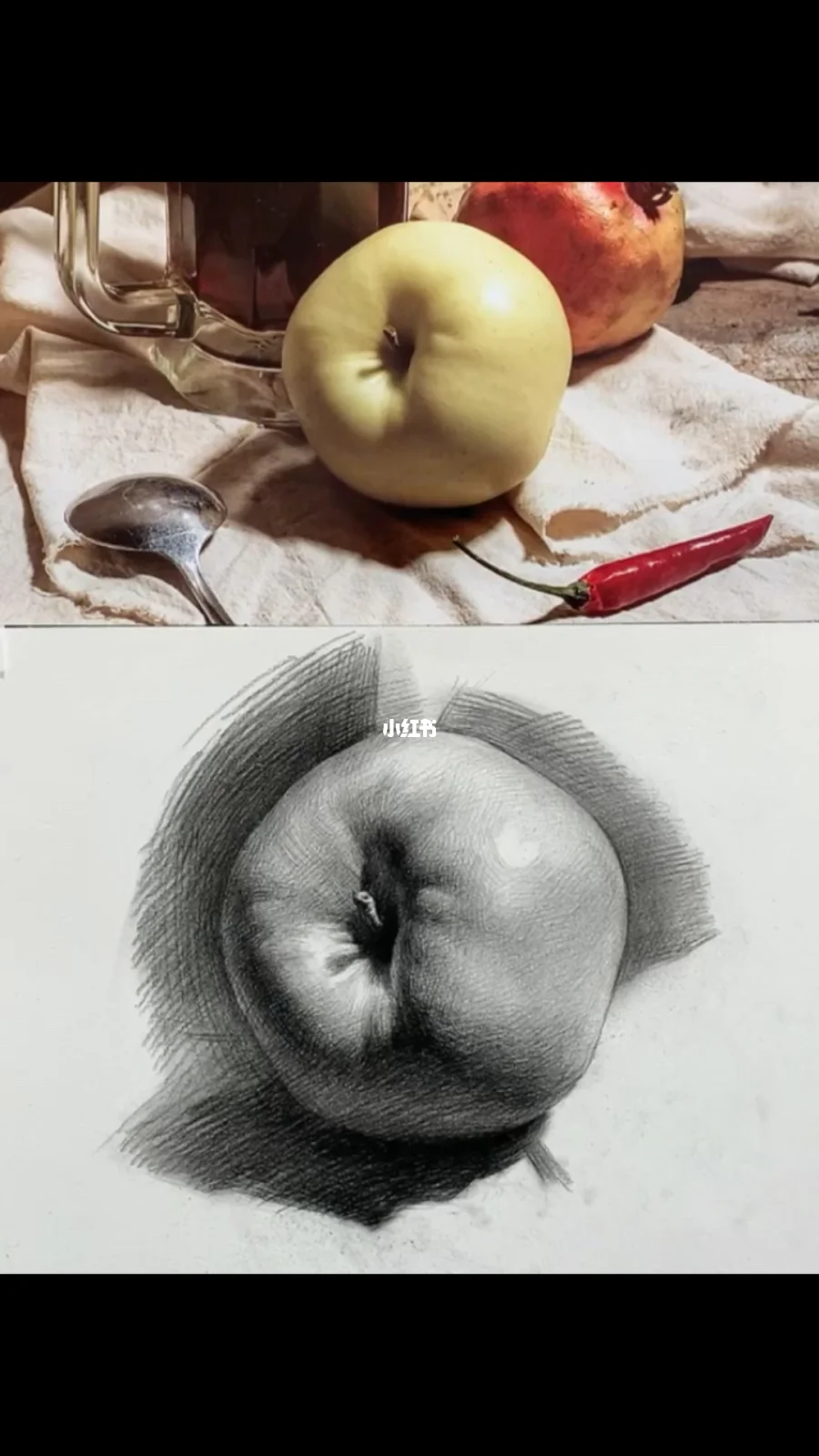 法国素描静物苹果版素描苹果的画法及步骤视频-第2张图片-太平洋在线下载